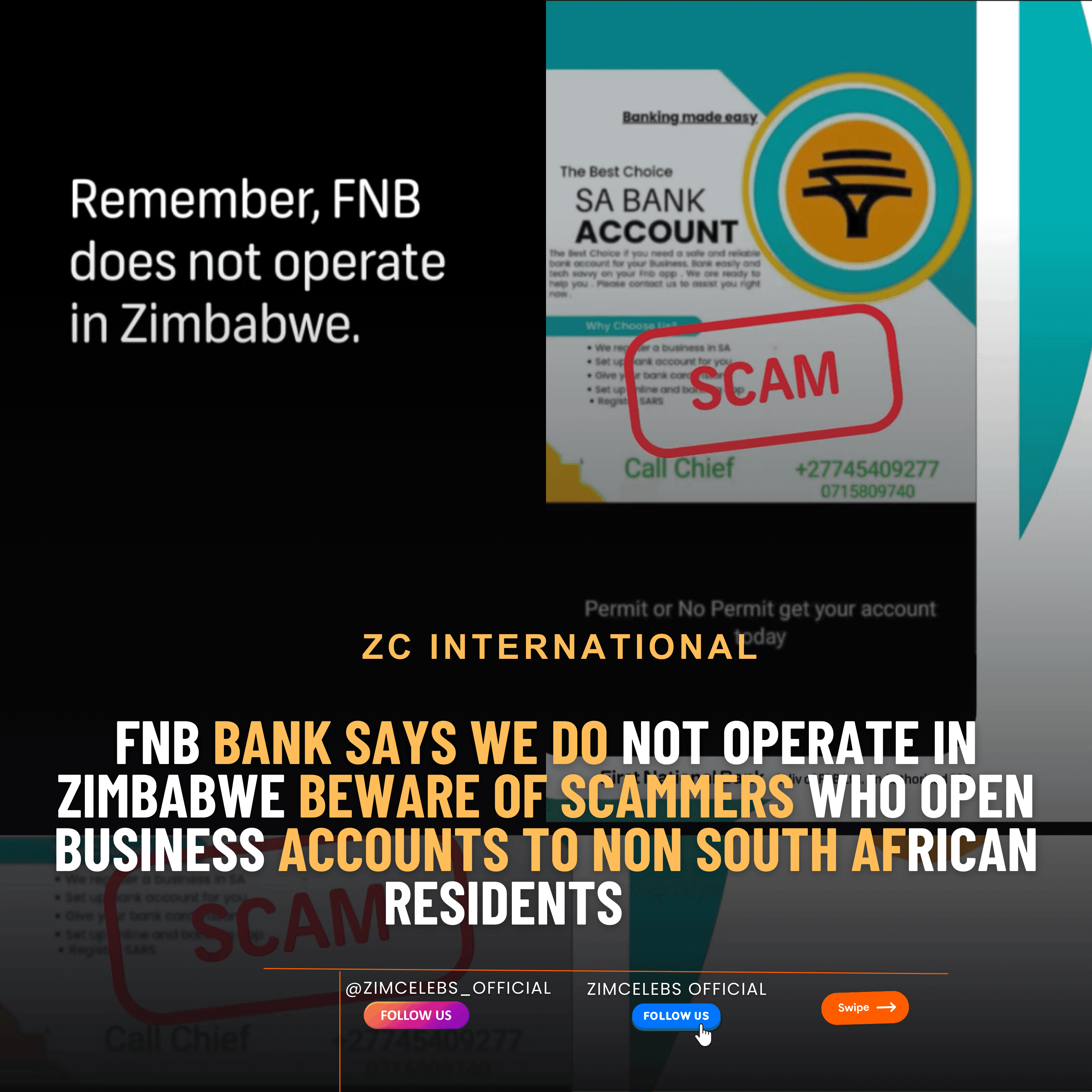 FNB warns of scam involving illegal sale of business accounts to non-residents