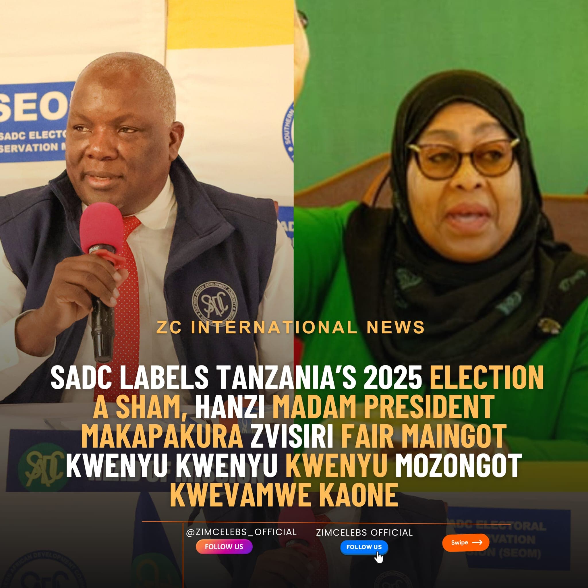 SADC Labels Tanzania’s 2025 Election a Sham